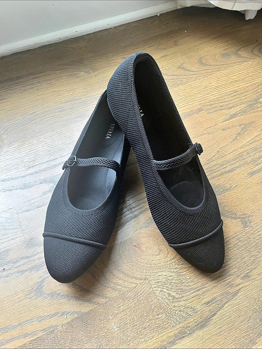 VIVAIA Black Mary Jane Flats Like New